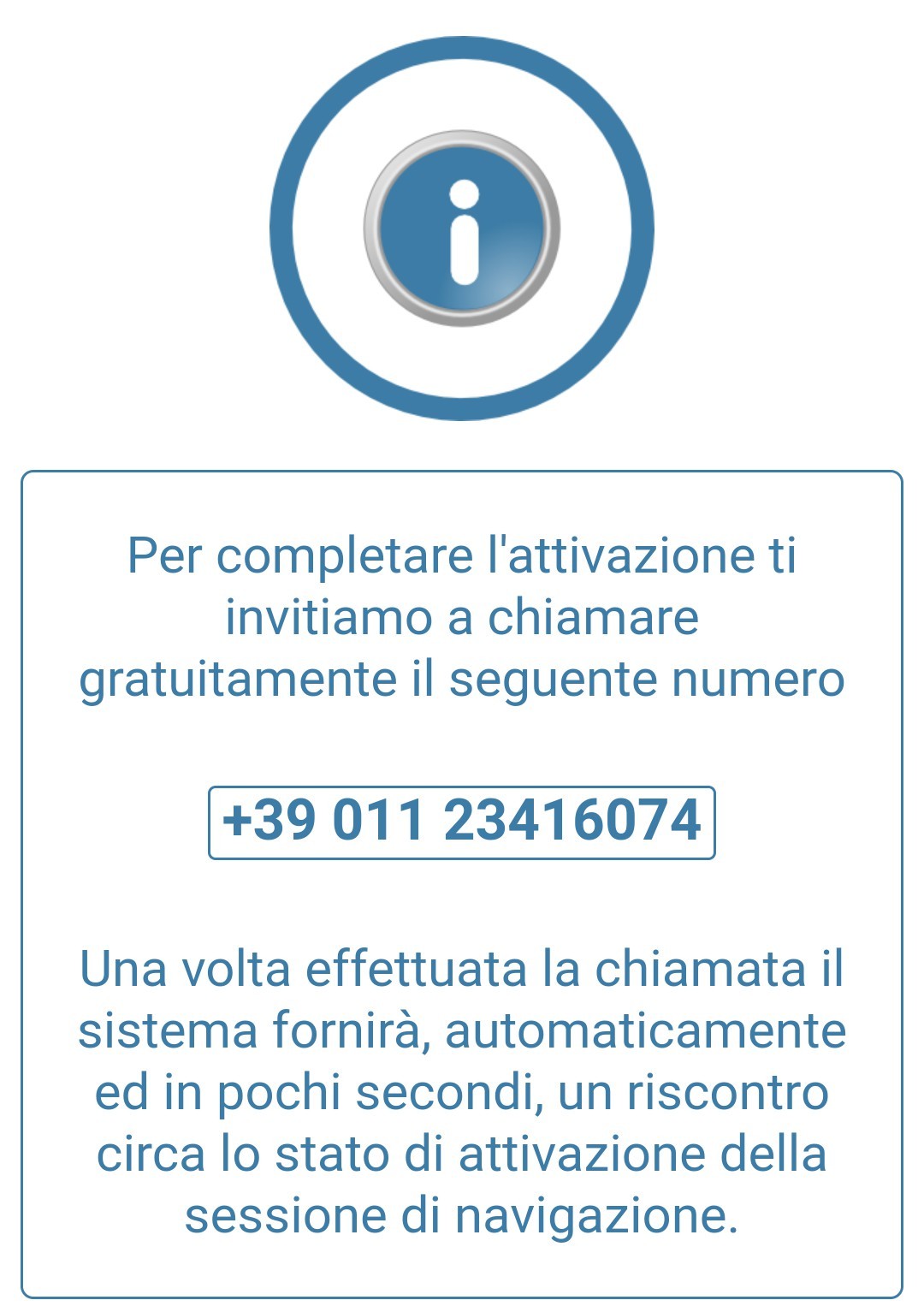 Istruzioni per la chiamata gratuita